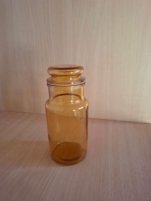 Amber Glass Jar