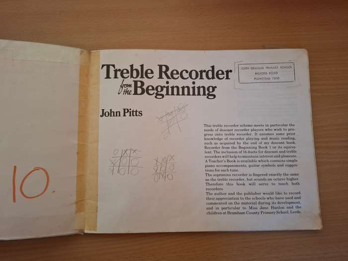 Treble Recorder from the Beginning : John Pitts  (Paperback)