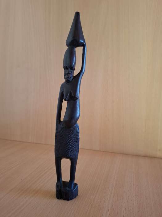 Wooden African Female Figurine - height 23cm width 4cm