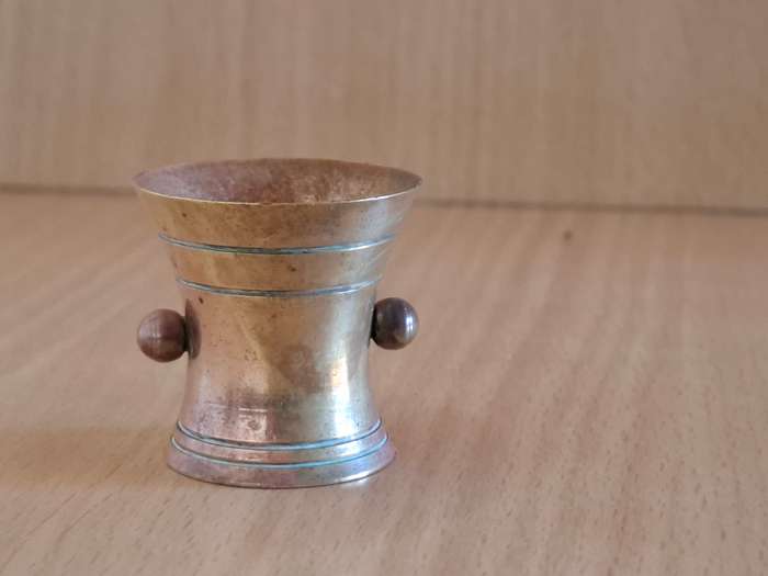 Miniature Brass Mortar - 3cm x 3cm