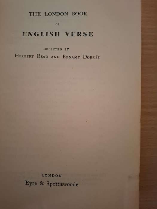 The London Book of English Verse (Hardcover)