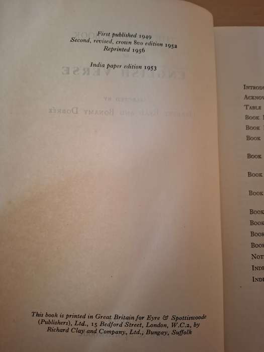 The London Book of English Verse (Hardcover)