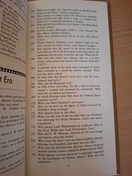 The Moviegoers Quiz Book - 1001 Questions & Answers on Movies Ancient & Modern: F. Maurice Speed