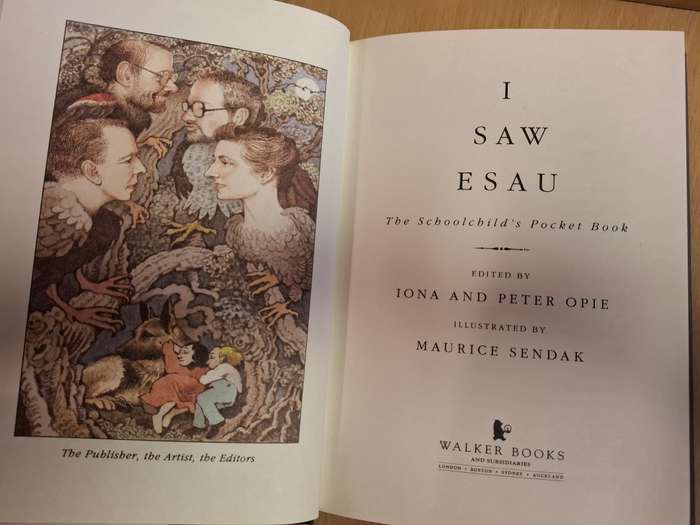 I Saw Esau - The Schoolchild`s Pocket Book Edited by Iona & Peter Opie  (Hardcover)
