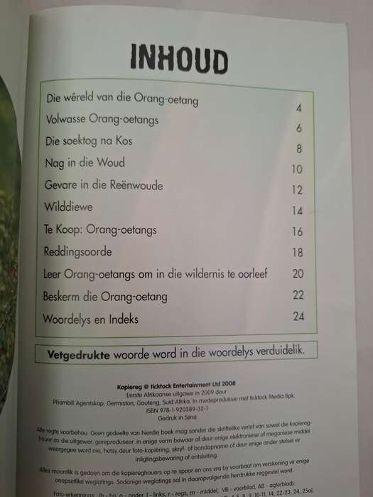 Orang-Oetangs in Gevaar  (Paperback)