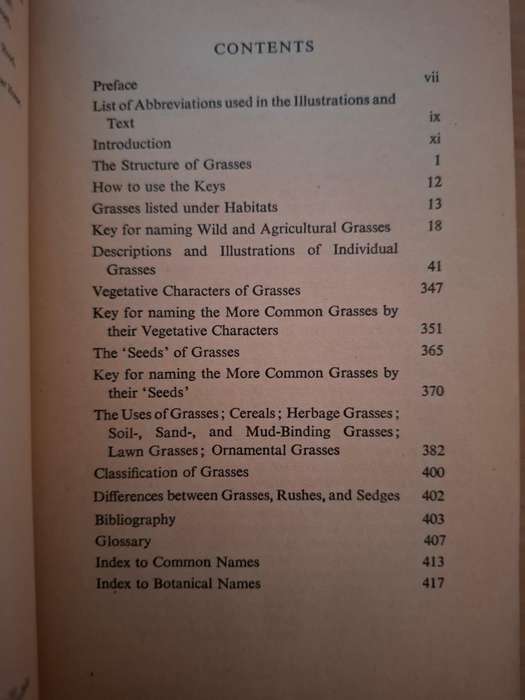 Grasses : C.E. Hubbard (152 grasses in the British Isles is described and Illustrated in this book)