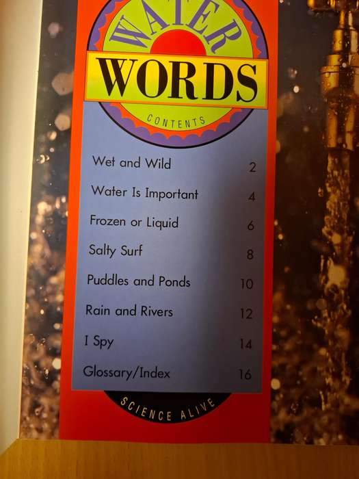 Science Alive - Water Words  (Paperback)