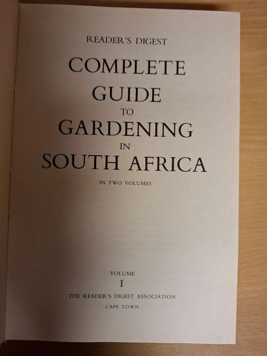 Readers Digest - Complete Guide to Gardening in South Africa (Volume 1 & 2) Hardcover, Third Edition