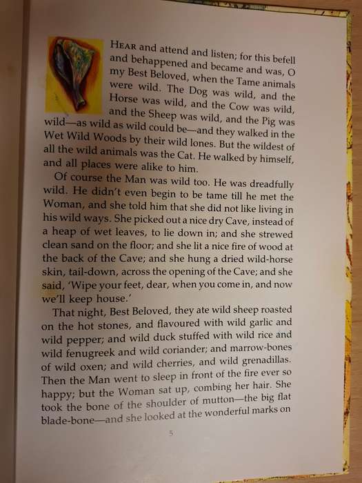 A Just So Story by Rudyard Kipling - The Cat that Walked by Himself  (Hardcover)