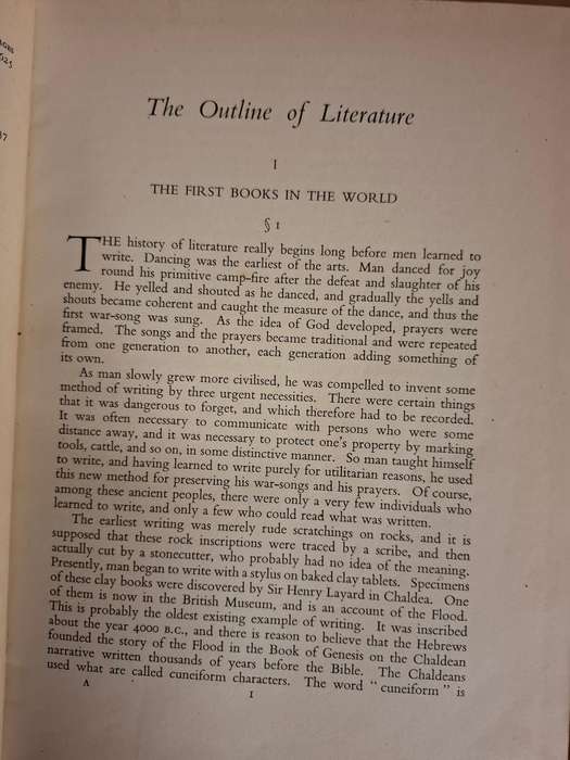The Outline of Literature Edited by John Drinkwater  (Hardcover)