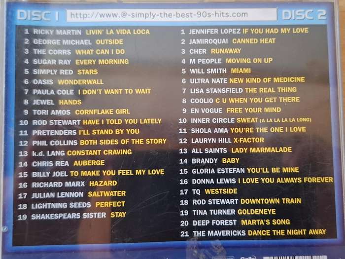 Simply The Best - 90`s Hits - CD