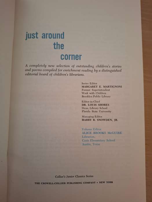 Collier`s Junior Classics - Just Around the Corner (Hardcover)