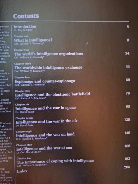 The Intelligence War - Penetrating the secret world of today`s advanced technology: Col W. Kennedy