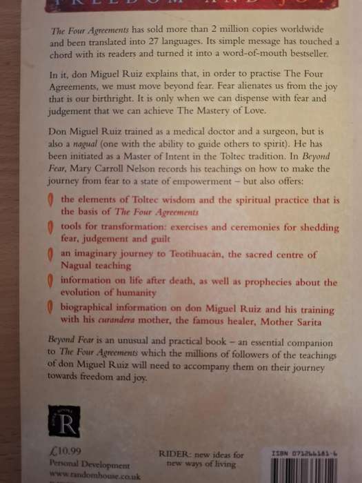 Beyond Fear - The Teaching of Don Miguel Ruiz on Freedom and Joy  (Paperback)