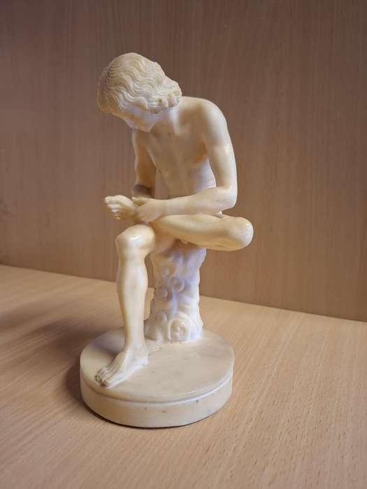 Spinario/Boy with Thorn Figurine - height 20cm width 12cm