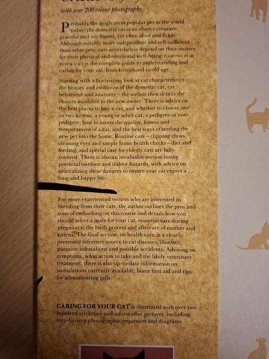 Caring for Your Cat : Paddy Cutts  (Paperback)