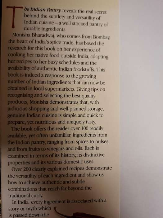 The Indian Pantry : Monisha Bharadwaj  (Hardcover)