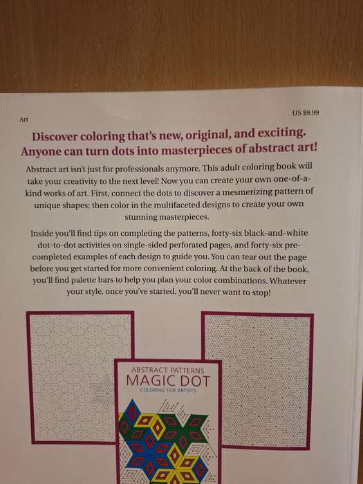 Abstract Patterns - Magic Dot - Coloring for Artists  (Paperback)