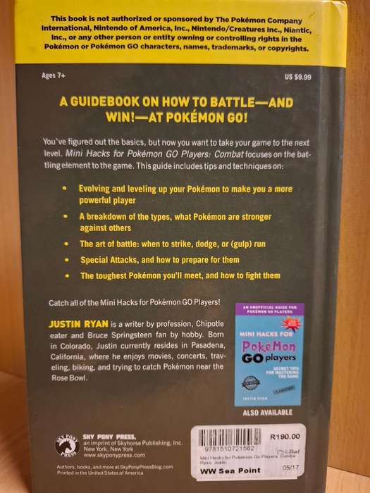 Mini Hacks for Pokemon Go Players : Combat by Justin Ryan  (Hardcover)