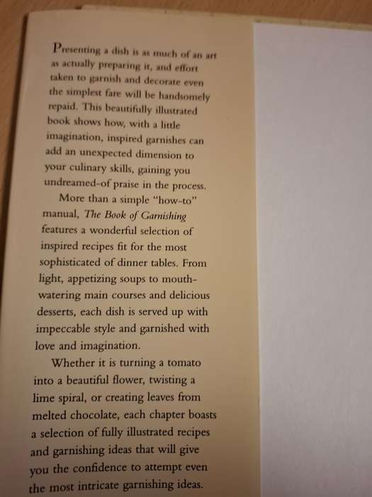 The Book of Garnishing : Christa Schmedes  (Hardcover)