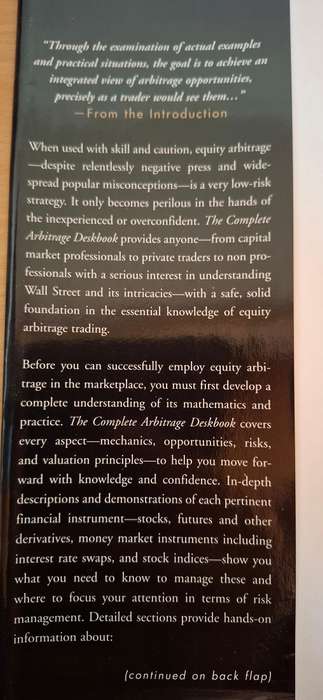 The Complete Arbitrage Deskbook : Stephane Reverre  (Hardcover)