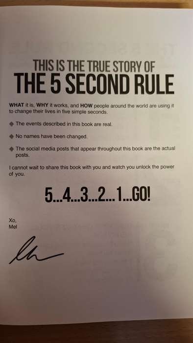The 5 Second Rule - Transform Your Life, Work : Mel Robbins  (Hardcover)