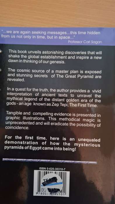 Zep Tepi - The First Time-The greatest discovery of all time, relating to the pyramids : H.G. Dirker