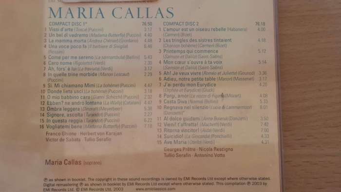 The Very Best of Maria Callas - CD