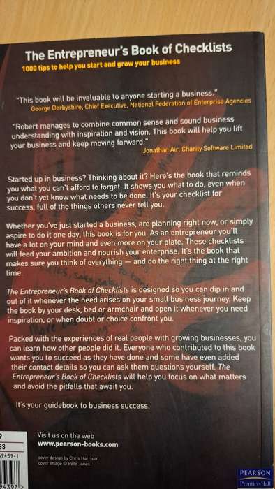The Entrepreneur`s Book of Checklists-1000 tips to help you start and grow your business: R. Ashton