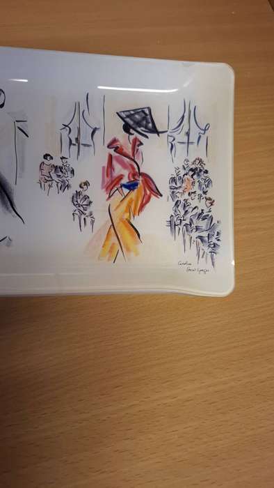 Gien, France Acrylic Serving Tray  (40cm x 15cm)