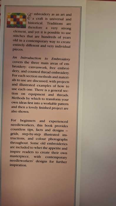 An Introduction to Embroidery : Anna Griffiths  (Hardcover)