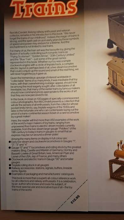 The Collector`s All-Colour Guide to Toy Trains : Ron McCrindell  (Hardcover)