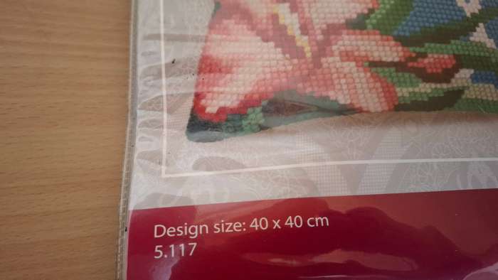 Collection D`Art Cross Stitch Cushion Front Kit - Hibiscus Design