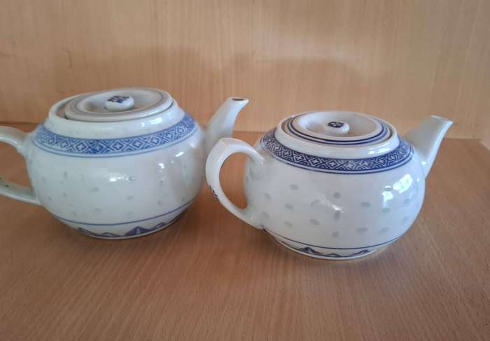 Blue & White Chinese Teapot