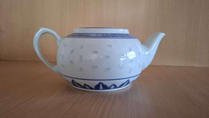 Blue & White Chinese Teapot
