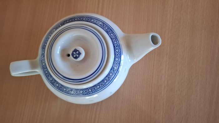 Blue & White Chinese Teapot