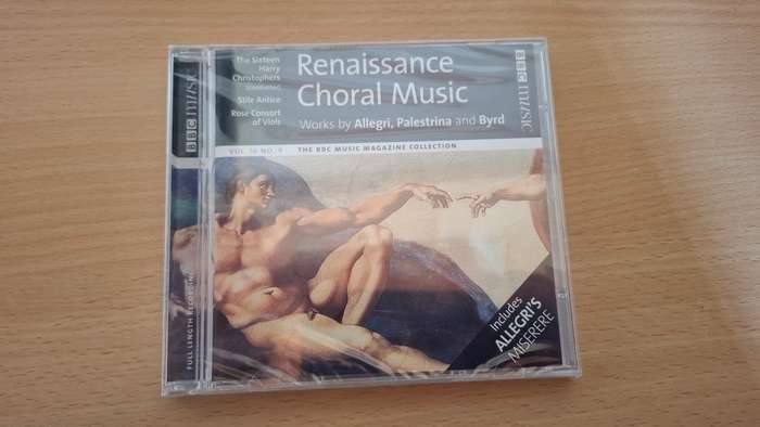Renaissance Choral Music - Works by Allegri, Palestrina and Byrd - CD (NEW CONDITION)