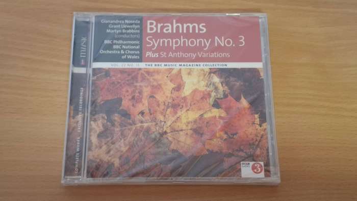 Brahms Symphony No. 3 - CD  (NEW CONDITION)