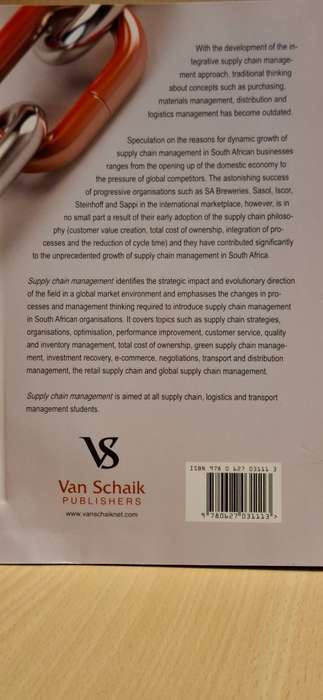Supply Chain Management: JA Badenhorst-Weiss, IM Ambe (Paperback) NEW CONDITION