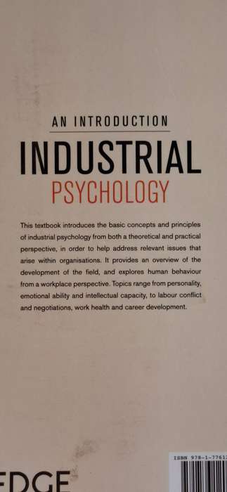 An Introduction - Industrial Psychology (Paperback)