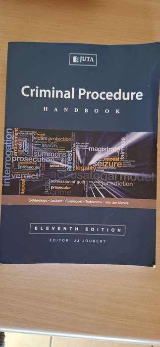 JUTA - Crimminal Procedure Handbook (Eleventh Edition) Editor :JJ Joubert