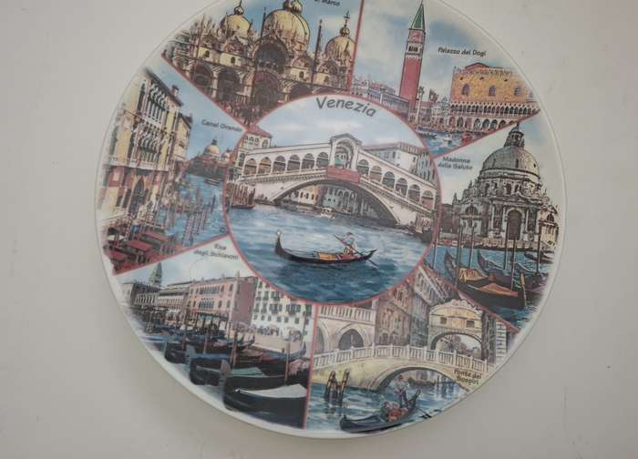 Souvenir Wall Plate - Venezia - 27cm