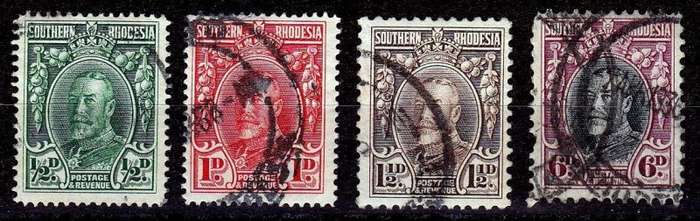 Zimbabwe (Southern Rhodesia),Scott #16,17,18,22,1931/37,FU,KGV