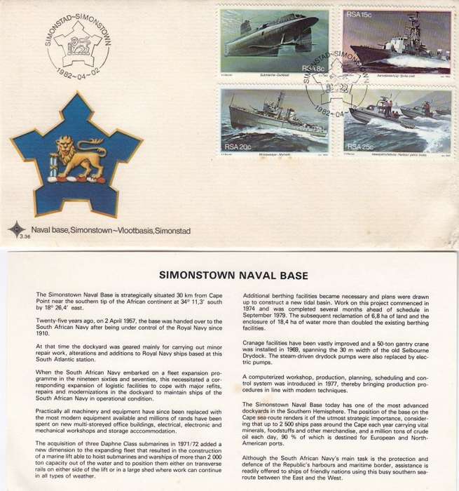 RSA, Scott #560,563,1982,FDC,Size19cmX10.3cm