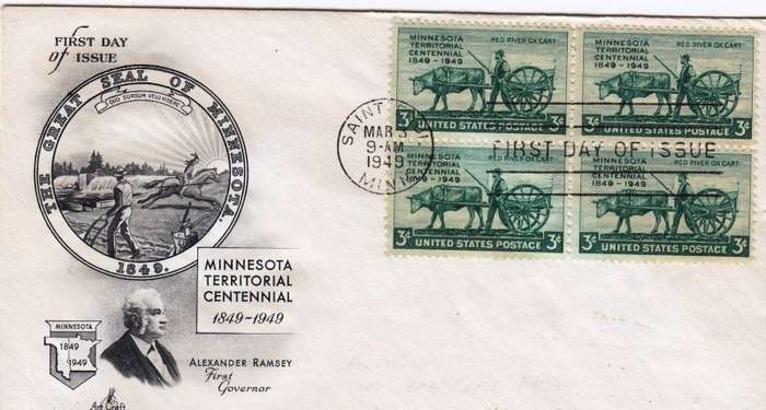 US, Scott #981,1949,FDC,Size 16.6cmX9.4cm