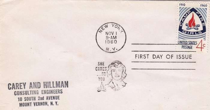 US, Scott #1167,1960,FDC,Size 16.6cmX9.4cm