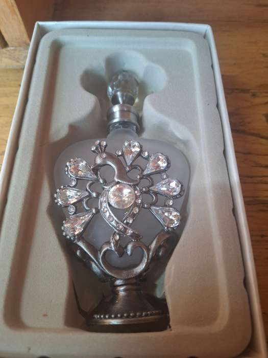 Pretty glass perfume bottle