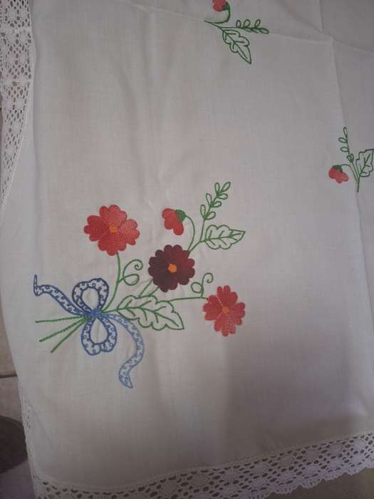 Veey nice emborieded tea tray cloth