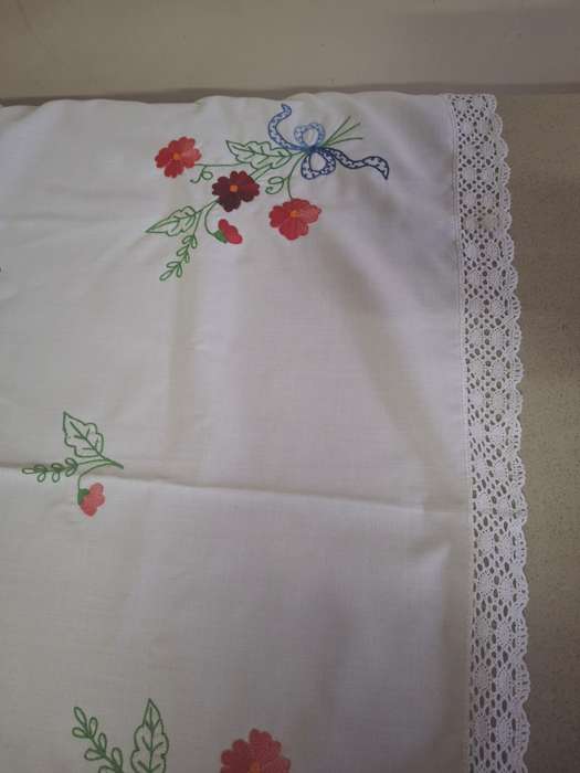 Veey nice emborieded tea tray cloth