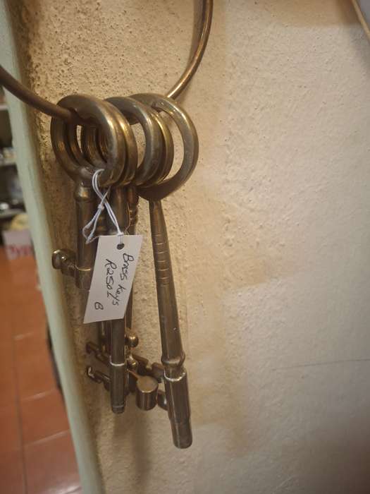 Brass set of display keys